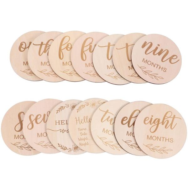 

set of birthday milestone cards wooden commemorative growth novelty items