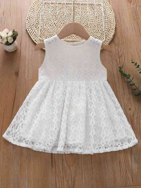 

baby zip back sleeveless lace dress she, Red;yellow