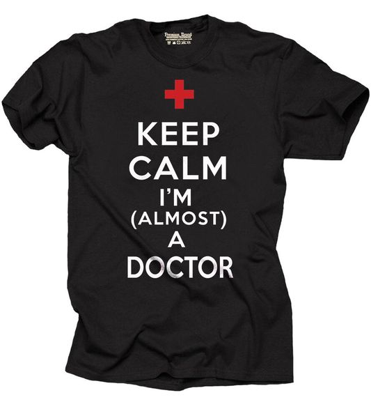 

doctor tee shirt md student t-shirt keep calm doctor t-shirt, White;black