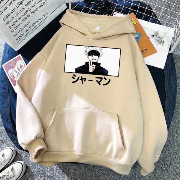 

men's hoodies & sweatshirts jujutsu kaisen black satoru gojo hoodie funny casual creative tracksuit mens harajuku custom pullover loose