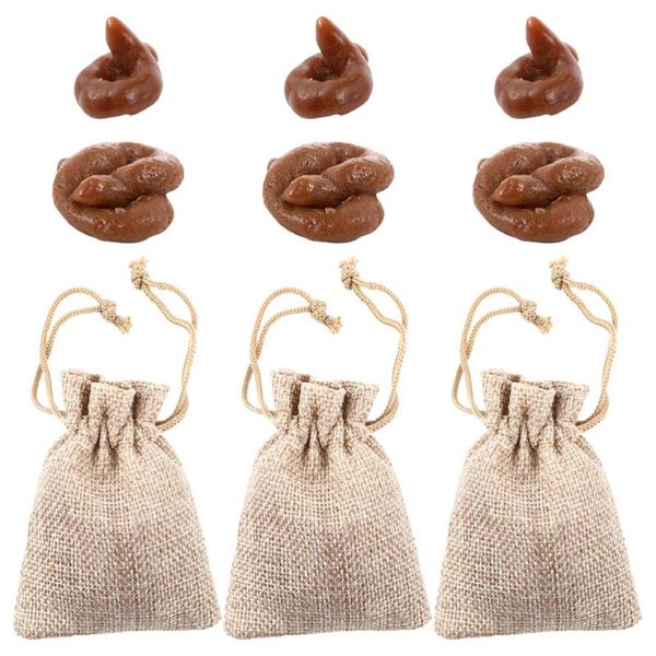 

cat beds & furniture 3 bag of 6pcs simulation poo toys prank playthings for