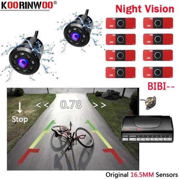 

car rear view cameras& parking sensors koorinwoo original 16.5mm flat electromagnetic sensor video image front and back camera blind spot