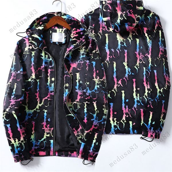 

2021 mens jackets long sleeve windbreaker windrunner men zipper waterproof jacket face north hoodie coats clothes bomber jacket, Black;brown