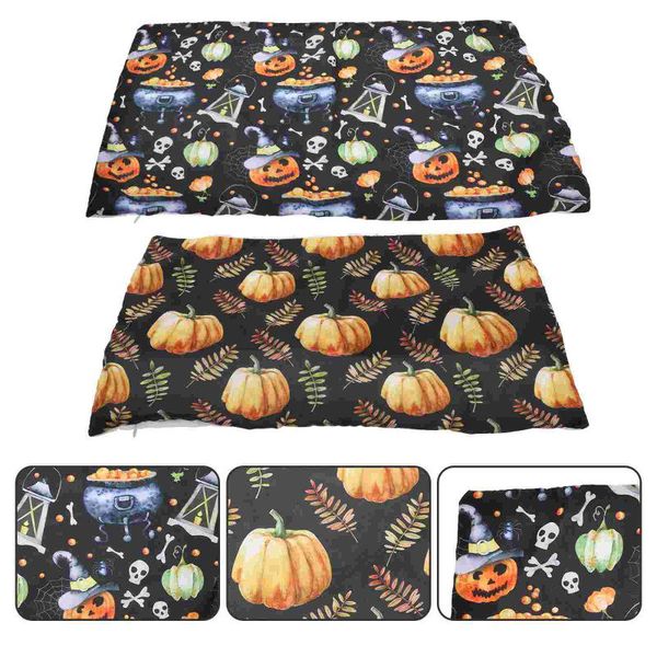 

pillow case 2pcs rectangular printed sofa pillowcase festive back