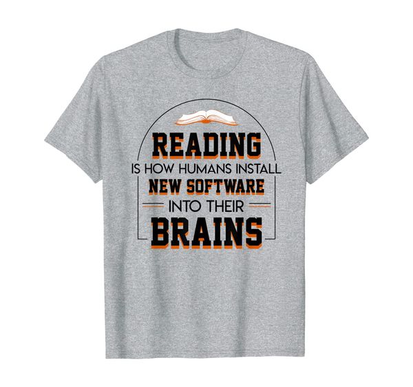 

reading books is how humans install new software into brains, White;black