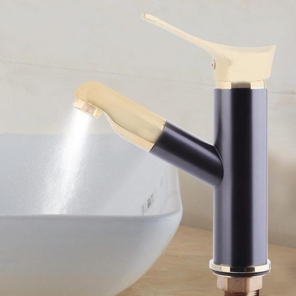 

bathroom sink faucets basin g1/2" pull out single hole cold water faucet tap