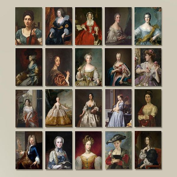 

paintings european classical court figure oil painting noble girl simulation portrait wall art decoration print porch aisle canvas poster
