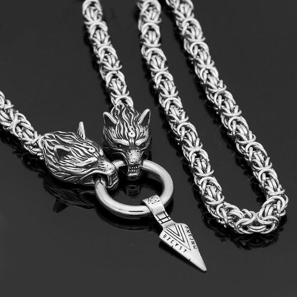 

chains fashion men punk style stainless steel necklace 210325-24, Silver