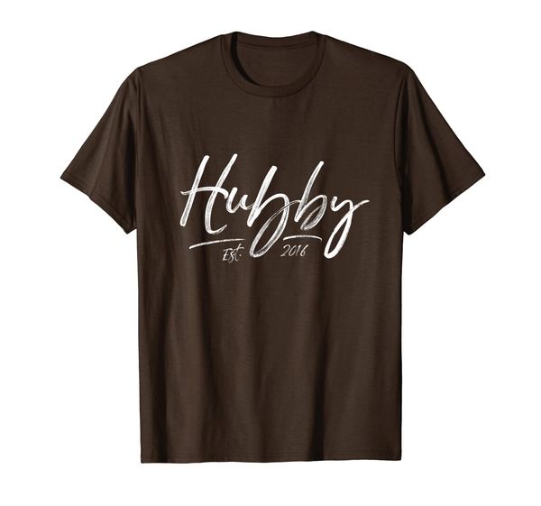 

Hubby Est 2016 3rd Year Anniversary Couple Gift T-Shirt, Mainly pictures