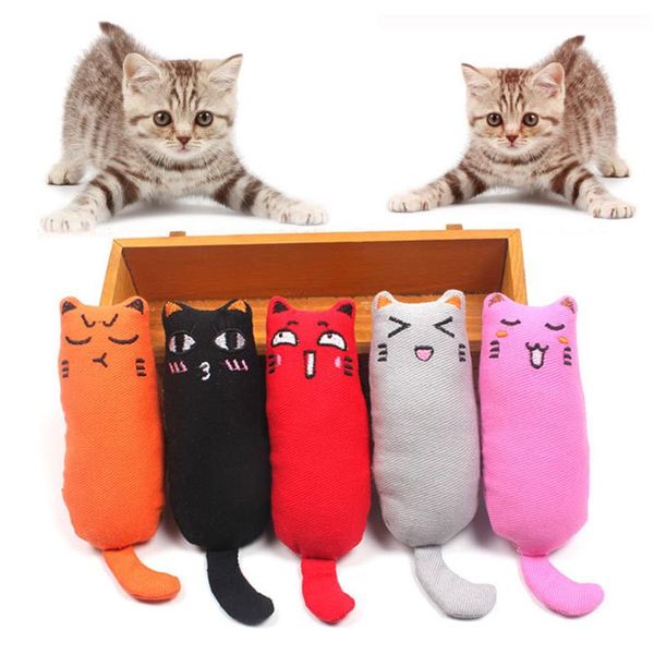 

cat toys pet kitten chewing toy catnip plush thumb bite mint for smd66