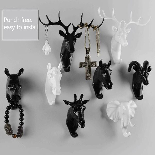 

hooks & rails home decoration hook animal coat wall decor room organizer key holder clothes hanger multifunction clothing rack shelves