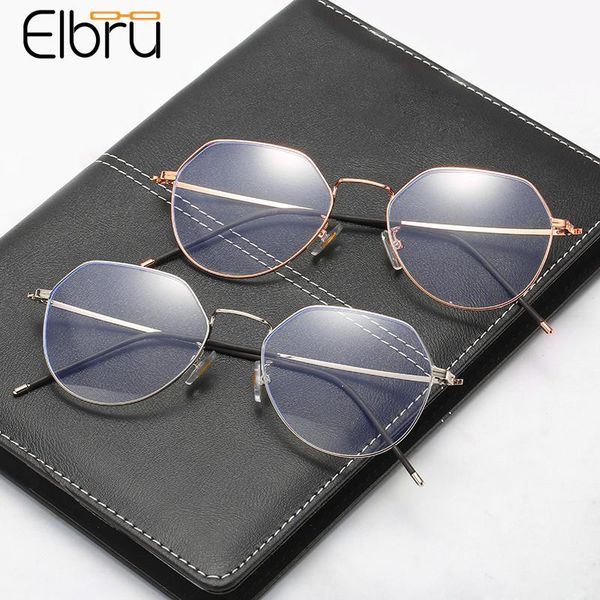 

elbru fashion anti blue light optical glasses for women men radiation protection spectacle frame clear lens computer goggles sunglasses fram, Black