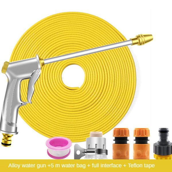 

water gun & snow foam lance high pressure car wash spray hose brush household garden washer cleaner washing tool