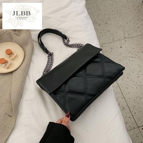 

evening bags solid color leather shoulder messenger bag 2021 ladies chain handbags fashion casual shopping multi-layer envelope