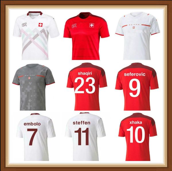 

2021 2022 switzerland soccer jersey team home away 20 21 22 seferovic freuler shaqiri lang embolo behrami swiss red football shirt1, Black;yellow