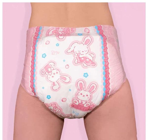 

20pcs abdl baby diapers ddlg cute pink powder ultra-thick diaper daddy lover high-absorption diap cloth