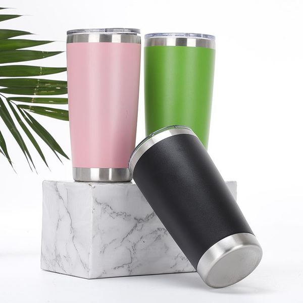 

water bottles 20oz stainless steel car mug outdoor vacuum insulation spray cold ice tyrant beer cup super