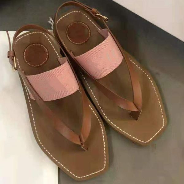 

flat casual women sandals genuine leather flip flops designer shoes 2021, Black