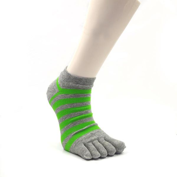 

men's socks comfortable cotton men short five fingers toes crew, Black