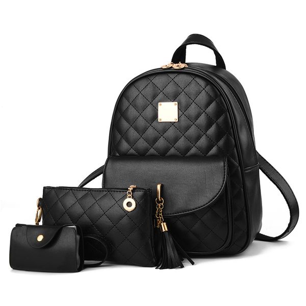 

women's backpack spring bag style fashion rhombic lattice mother bag backpack