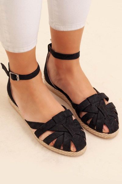 

sandals women's black sheepskin straw sole