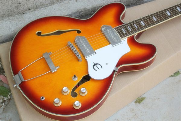 

flyyoung casino jazz hollow electric guitar jazz piano genuine p90 iron case pickup sunset