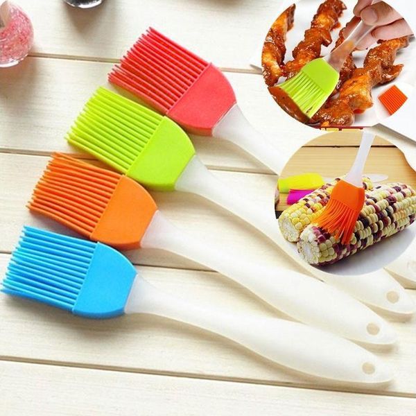 

tools & accessories silicone brush kitchen baking tool barbecue oil cake grease removable soft