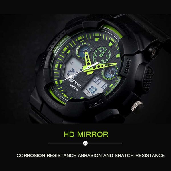 Lmjli - Luxo Homens Esporte LED Digital Masculino ClockWristWath Mens Assista Top Marca Luxo Relogios Masculino Montre Homme WS1027 Sport Watch