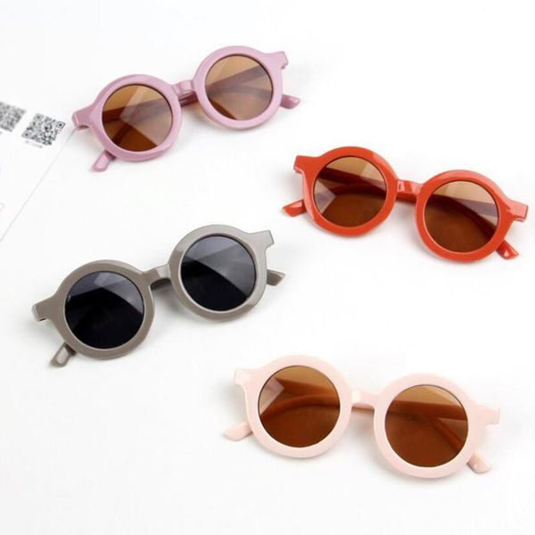 

sunglasses vintage candy color simple children round girls anti-uv boys kids retro cute sun glasses eyewear, White;black