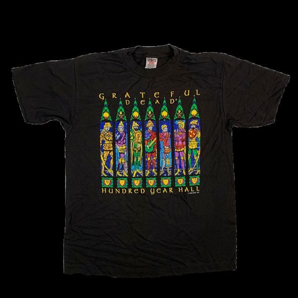 

vintage grateful dead "hundred year hall" t-shirt, White;black