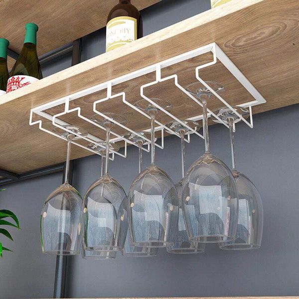 

tablewine racks 3 rows /4 iron metal craft 4 stemware hanger glass holder decorative rack shelf - black golden