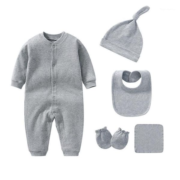 

clothing sets 6pcs baby boy jumpsuits fashion cotton solid born infant boys romper outfits clothes1, White