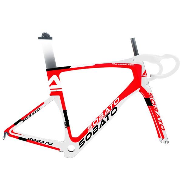 

bike frames sobato full carbon aero road bicycle frame with fork bb86 ud matte framesets