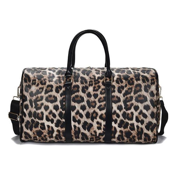 

duffel bags 2021 fashion leopard print travel bag portable large capacity lightweight waterproof short distance