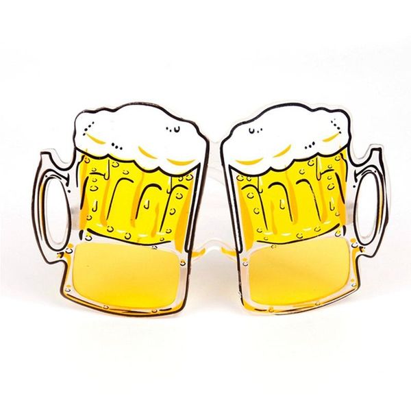 

party favor hawaii glasses wine yellow plastic vacation bachelor beer