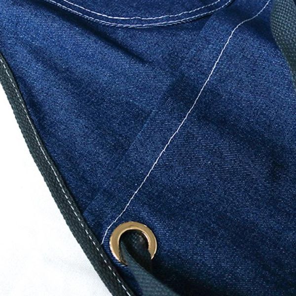 

aprons 39xb denim canvas apron cross back adjustable chef multi-pocket sleeveless