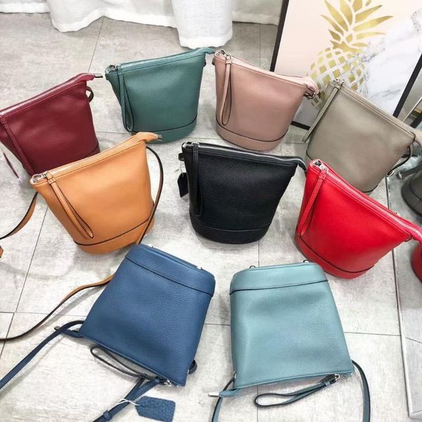 

evening bags 2021 design leather large capacity bucket bag fashion messenger multifunctional shoulder for women