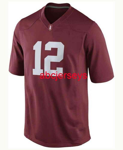 

custom stitched stanford cardinal andrew luck #12 ncaa jersey men women youth football jersey xs-6xl, Black