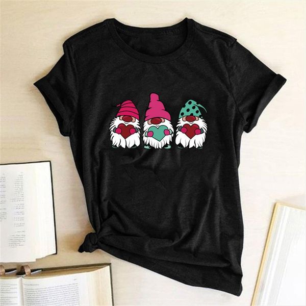 

three dwarfs pattern print womens t shirts cute teens tshirts cotton graphic harajuku shirt kawaii camisetas, White