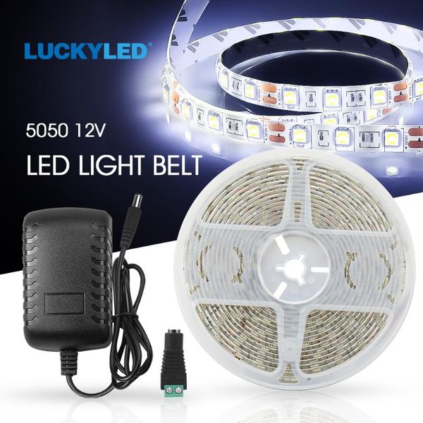

strips luckyled 5m led strip 2835 smd 60leds/m waterproof flexible tape 12v decoration ribbon lights stripe rgb