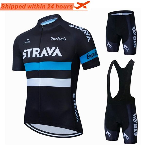 

cycling jersey set for men short sleeve bicycle team sweatshirt suit anti-uv mtb bike uniform 19d pad racing sets, Black;blue