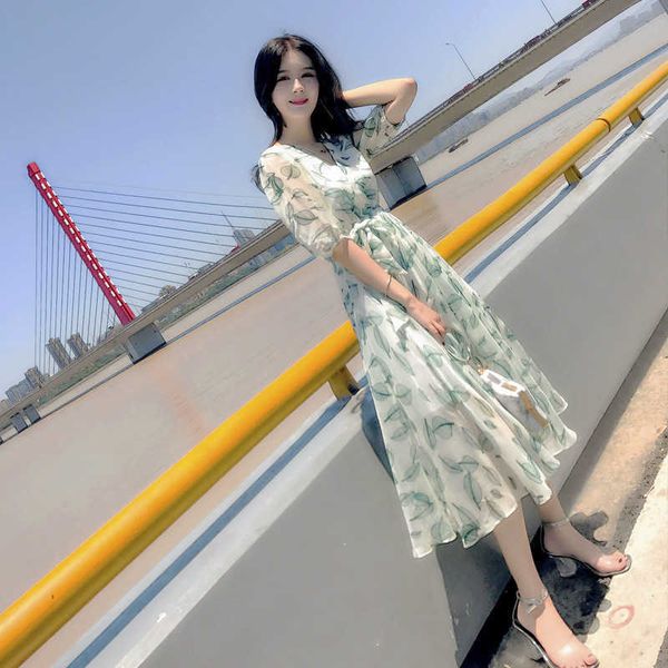 

fairyland french niche drs summer floral chiffon drs medium length, Black;gray