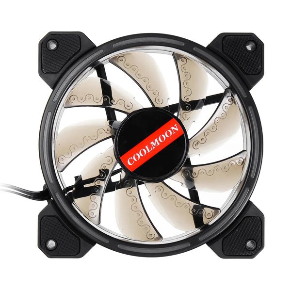 12 CM 3 Pin 1 Fan 12 Modları Ayarlanabilir Renkli RGB LED Sessiz Bilgisayar Kasası Soğutma