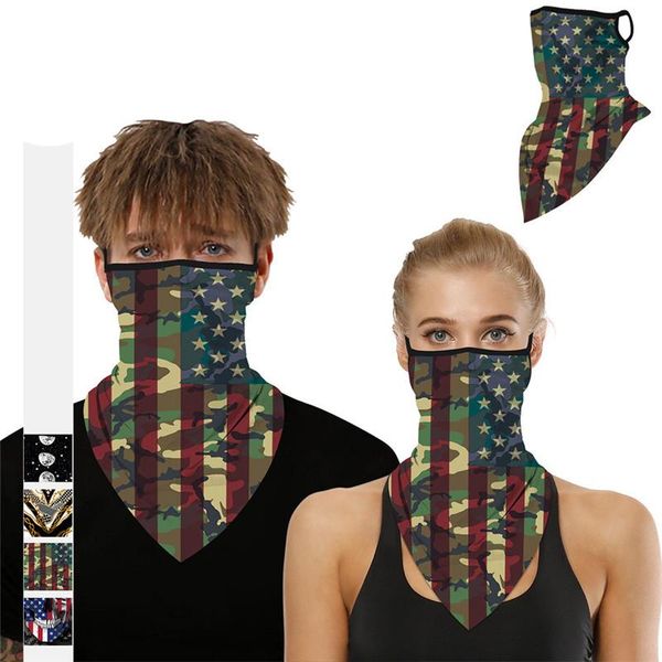 

scarves usa flag scarf egyptian pharaoh 3d bandana dust-proof mouth protection cosplay lugs neck gaiters outdoor triangle, Blue;gray