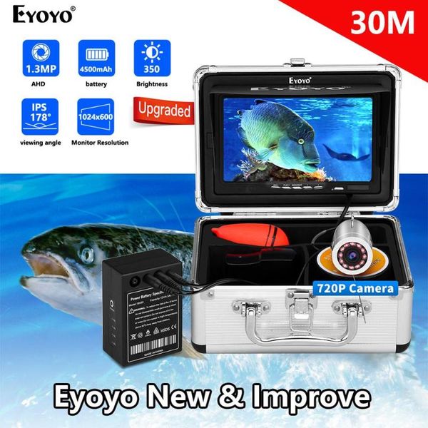 

fish finder eyoyo ef07h original video underwater ice 720p fishfinder fishing camera 12pcs infrared leds kit gift