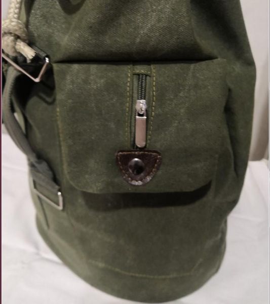 

backpack 2021 extra large thickened canvas bucket bag travel fishing