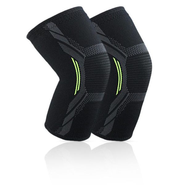 

women men support pain relief non slip pressurized nylon running sports wear sweat absorption ergonomic elastic guard knee brace elbow & pad, Black;gray