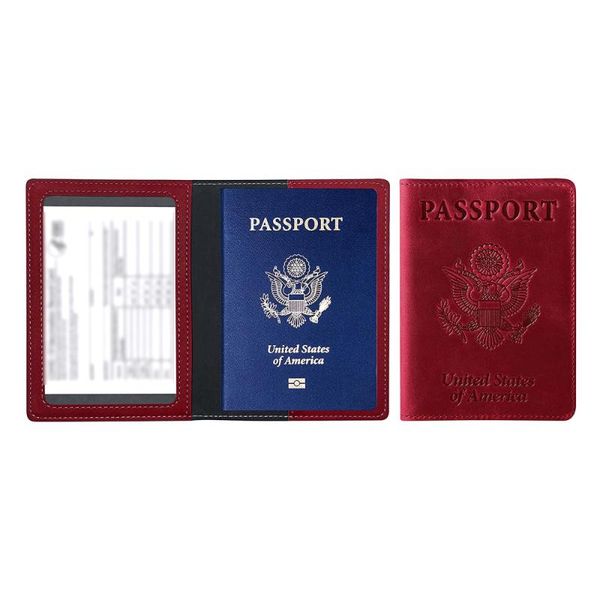 

card holders leather passport cover personaliz holder bag women wallets travel case, Brown;gray