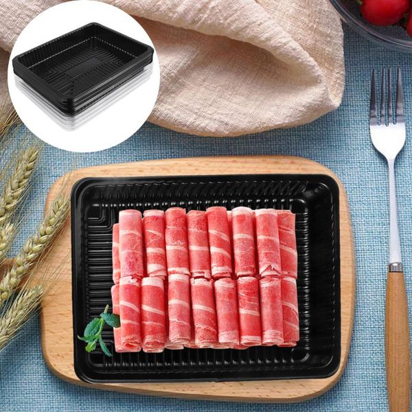 

gift wrap 10 pcs transparent beef and mutton roll packing box fresh-keeping tray bag with lid