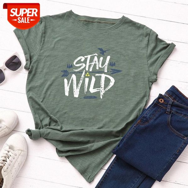 

women's loose round neck short-sleeved cotton t-shirt #cm8c, White